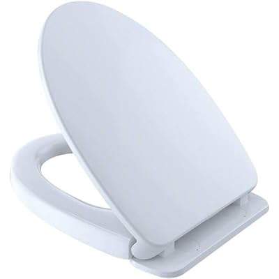 BQTCICUQ SS124#01 for Toto Softclose Elongated Closed Front Toilet Seat In Cotton White OEM Replacement parts