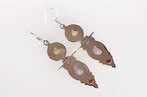 Boucles d'oreilles Améthyste et Grenat, le cadeau d'anniversaire idéal - 4