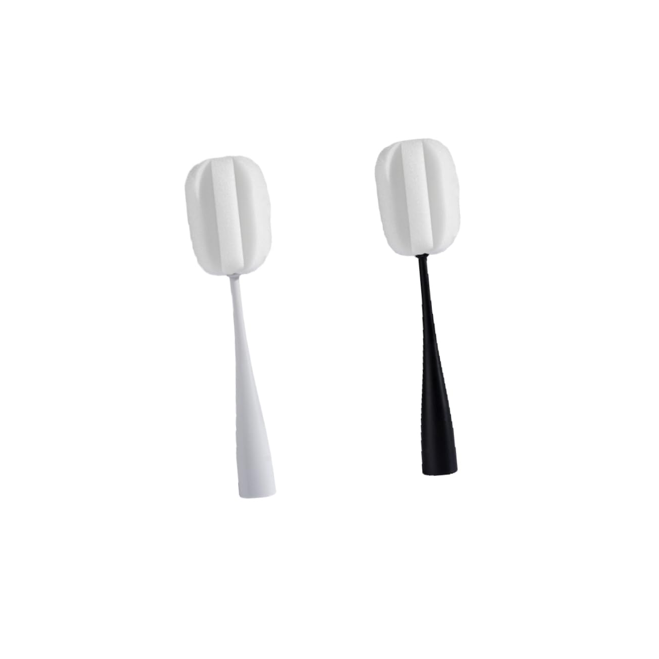 BESTYASH 2PCS Stand Style Sponge Brush for Easy Cleaning of Bottles Cups and Glasses Durable Detachable Strong Water Absorption Frosted Grip for Comfortable Use