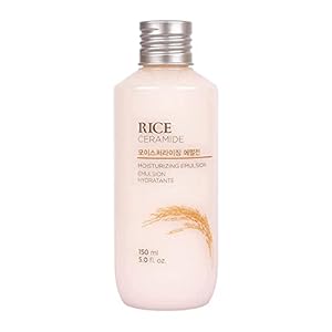 The Face Shop Rice&Ceramide Moisturizing Emulsion With Rice Extracts|Light Weight Emulsion|Locks Moisture For 12 Hours,For Soft And Glowing Skin |Korean Beauty Products For All Skin,150Ml,Liquid