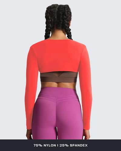 Image of Aoxjox Women's Lexi Lined Bolero Shrug | workout long sleeve,waist-defining cropped fit,open front cardigan,buttery soft fabric,layering,yoga,gym,daily wear