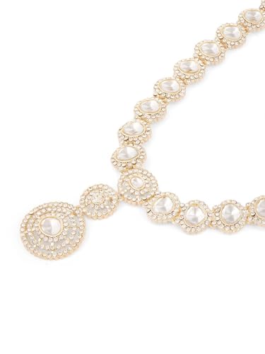 Juego de joyas chapadas en oro DMZ-2751 con diamantes austriacos 3