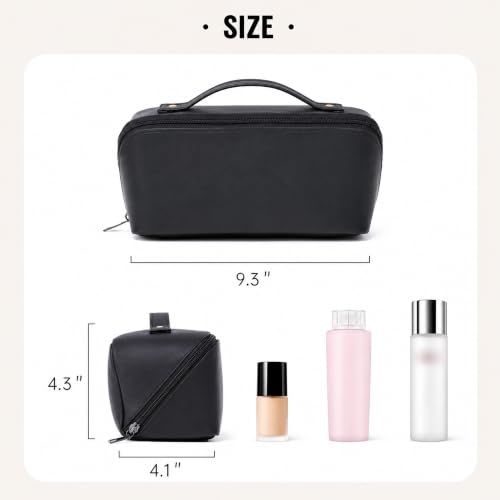 HQ Edge Makeup Pouch, 9 x 4 Inch, PU Leather and Polyester by HQ Edge - Used condition - Image 5