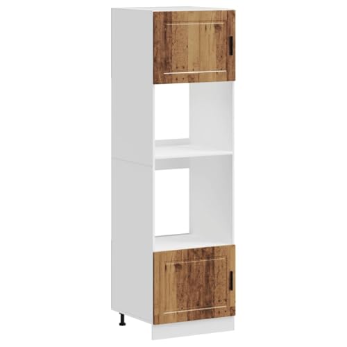 vidaXL Armoires de Four 2 pcs Porto Vieux Bois Bois d'ingénierie, unité de Four, Armoire de Four de Cuisine, unité de Base de Four