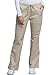 Cherokee Women's Workwear Scrubs Mid-Rise Core Stretch Drawstring Cargo Pant, Khaki, Large