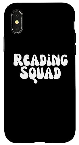 Reading Squad ���킢�� ���[�f�B���O �u�b�N�N���u �������� �ǎ� �O���[�r�[ �X�}�z�P�[�X iPhone X/XS �p