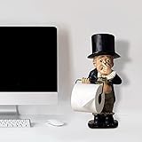 Mgtaokye Roll Paper Holders,Toilet Paper Holder,Super Cute Funny Resin Toilet Butler Ornaments,Bathr
