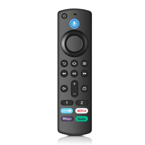 Voice Replacement Remote Control for All Fire-TV-StickSeries HD/Cube/Lite/4K/4K Max Stick Voice Remote Compatible with Pioneer/Hisense Fire Smart TV