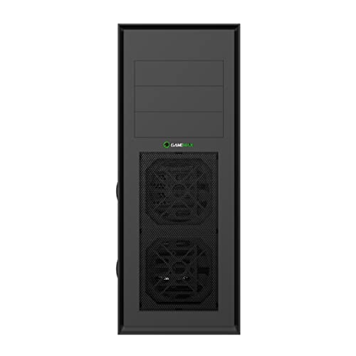Gamemax Full Tower Chassis With Front Mesh Ventilation And Odd And Window Cases, Atx - High Airflow, 3 X Leds Blue Cooling Fans Included, Black (Master M905) #TOP2