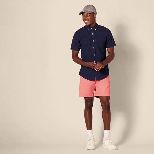 Amazon Essentials Men's Slim-Fit 7" Chino Shorts, Raspberry Red, 29 - image 3