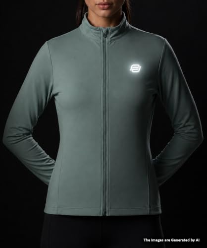 Image of PUMP'D Women's Jacket | Slim Fit | Thumb Hole Open Sleeve | With zipper | Perfect for workout