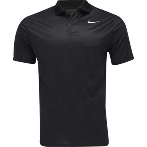 Polo de golf Dri-Fit Victory Nike noir taille L pour homme confortable