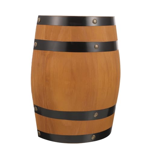 Barril de madera de roble decoración de pared estilo retro adorno bar Gogogmee