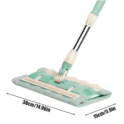 Serpillière pour parquet à tête 360 dotée de 4 lingettes lavables multi-surfaces - 7