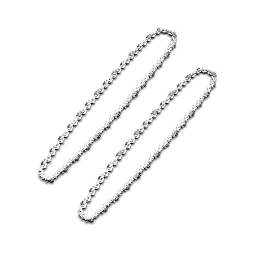 NANWEI 8インチ充電式チェーンソー替刃2本セット チェーン刃 チェーンソー交換 45コマ ガイドバー200mm対応 ミニチェーンソーの替刃