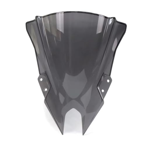 Pare-brise Kawasaki Ninja 500 double bulle gris pour réduire la fatigue du vent sur autoroute