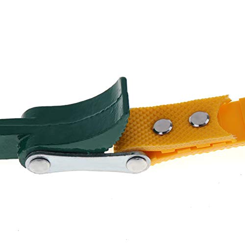 Image of Inditrust 12inch Oil Filter Wrench Belt (Yellow, 300mm Single Sided Adjustable Wrench) with GLOVES