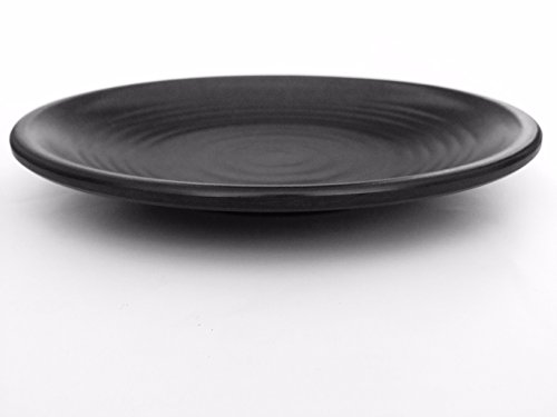 Melamine-Round-Dinner-Plate-Set-Black-8-9-10-115-dia-Black-LJP-Series-12-10