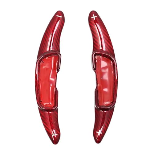 Compatible With Mazda For CX-5 2013 2014 2015 2016 対応 カーボンファイバー製 カーステアリングホイール シフター パドルエクステンション 内装アクセサリー 1組(Black)