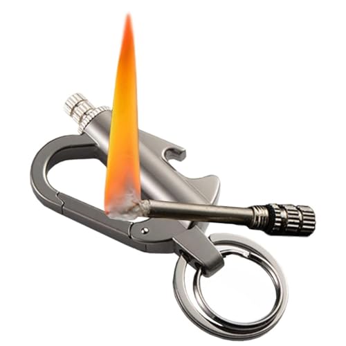 Encendedor metálico recargable a prueba de viento