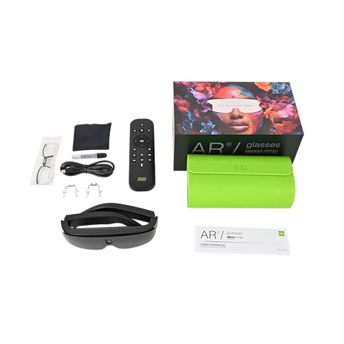 Image of AR Glasses - Watch Movies, Netflix, & YouTube | Record Videos & Take Pictures, & Listen to Music | Translate Languages in Real Time | Enhance Your Social Media Immersion | Download Apps