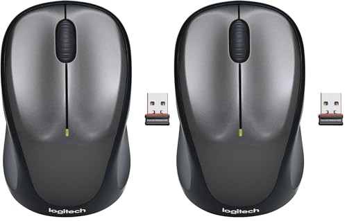 Souris sans fil PC et Mac Logitech M235 grise contre la fatigue du poignet