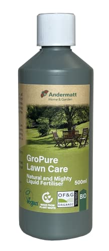 GroPure Lawn Care - Organic Liquid Fertiliser | Organic Plant Food | Lawn, Grass, Outdoor | Andermatt Home & Garden (1L)