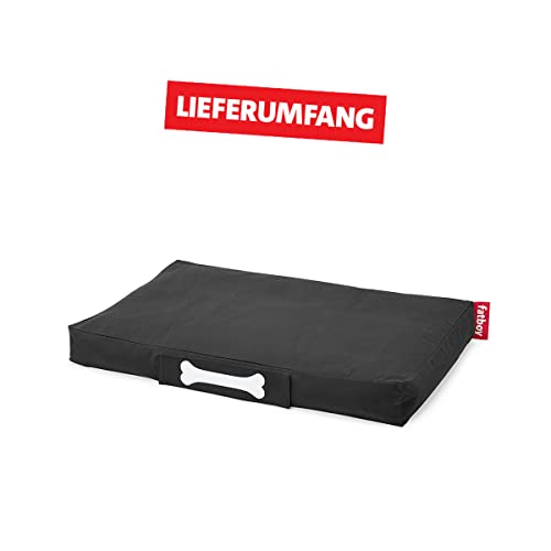 Fatboy Doggielounge Stonewashed Stonewashed Hundekissen, Schwarz, Hundebett/Sitzsack/Sofa, waschbar, für kleine und große Hunde