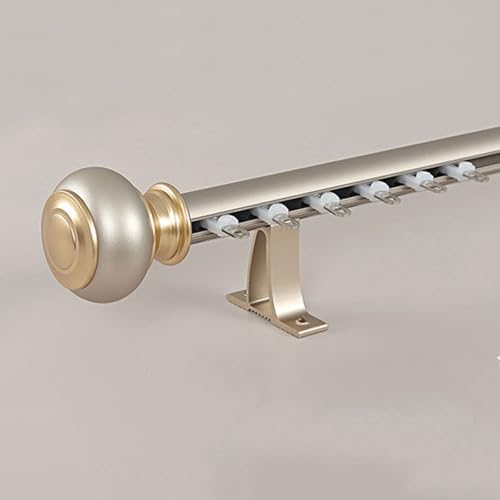Gray Roman Drape Rod Track 6M/19.6FT Wall-Mount Curtain Rod for Room Divider, Living Room, Bedroom, Office - Easy Installation, Stylish Home Decor