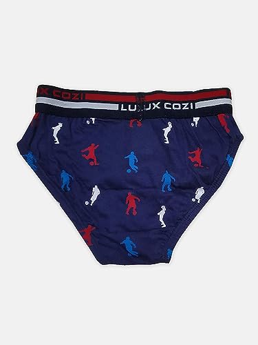 Image of Lux Cozi Boy's Super Combed Cotton Outer Elastic Printed Brief with Ultra Soft Waistband | Colors & Prints May Vary|