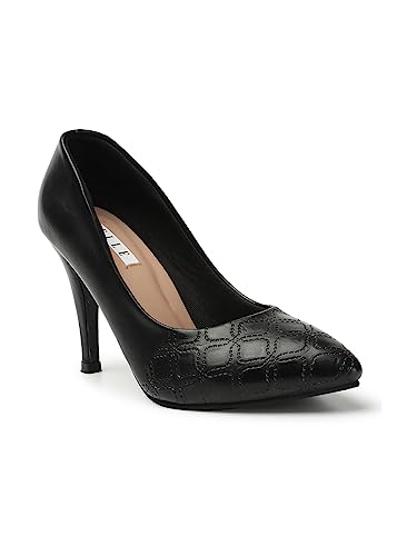 ELLE Womens Classic Comfortable and Stylish Pump Shoes for Casual Use I Office UseI, Colour-,Size-UK 5 Black (B0CBP5B5PB) Amazon Price History, Amazon Price Tracker