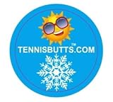 Tennis Butts - Fun Racket Decal That Starts Your Match Off with a Laugh! Perfect Tennis Gift (Sun or Snow)
