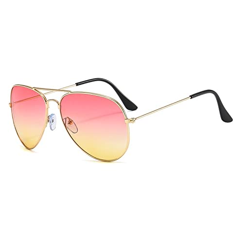 Lunettes de soleil dégradées jaune et rose pour vos terrasses de café en été
