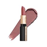 Bobbi Brown Luxe Cashmere Matte Lipstick | Non-Drying, Hydrating, Ultra-Matte Finish | Yellow Flower Complex, 0.12 Ounce, Pink Suede