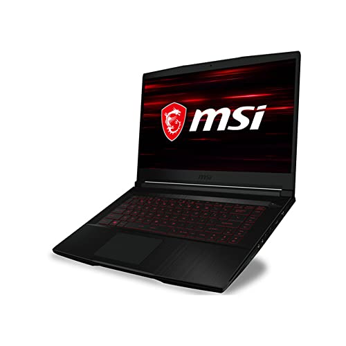Image of 2021 MSI GF63 Thin Gaming 15.6 inch FHD Laptop Computer, Intel Core i5-10300H (Beats i7-9750H), 32GB RAM, 512GB PCIe SSD, Backlit Keyboard, GeForce GTX 1650 MaxQ, HD Webcam, Win 10, Black, 32GB USB Card