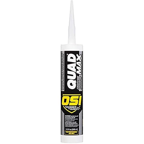 12-Pack of 9.5 oz OSI 1868724 Brown Quad Max Window, Door & Siding Sealant Cover