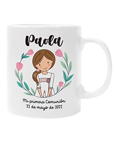 Taza Personalizada Comunión Niña Regalo Original