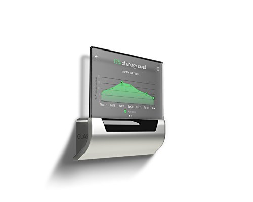 GLAS Smart Thermostat by Johnson Controls, Translucent OLED Touchscreen, Wi-Fi, Mobile App, Works with Amazon Alexa