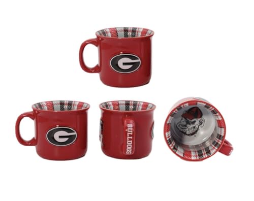 RFSJ INC. Georgia Bulldogs X-Large 23oz Ceramic Relief Mug Official 3D Logo Coffee Cup Handwash Recommended Individually Boxed