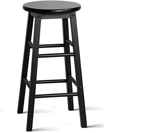 INDIAN DECOR. 45180 Beech MDF top Bar Stool Dining Barstool Chairs Kitchen Cafe Black - Made in India!