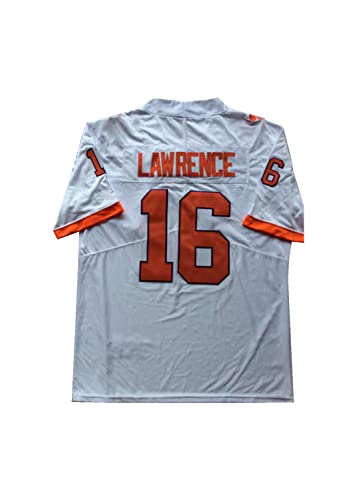 Tingting Mens Clemson #16 State College Football Jersey-White_L Tingting Mens Clemson #16 State College Football Jersey-White_L