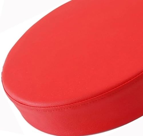 Générique Coussins de Chaise Ronds en Cuir imperméables 15/18 po Coussins de siège de Bureau et de Salle à Manger pour mobilier d'extérieur, garnissage en éponge avec Fermeture éclair, Rouge dattier