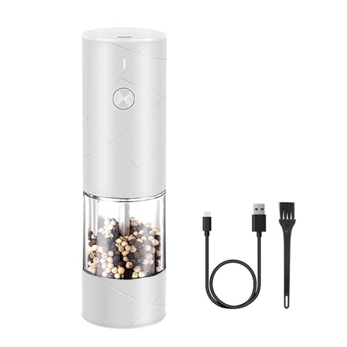 Molinillo de café portátil recargable, multifuncional, utensilio de cocina, molinillo de sal y pimienta con grosor ajustable, molinillo de sal y pimienta