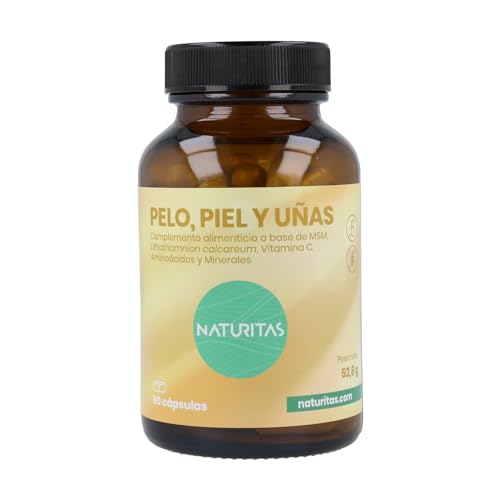 Pelo, Piel y Uñas 60 Cápsulas Naturitas Essentials | Complemento alimenticio | Ideal para la salud capilar y cutánea