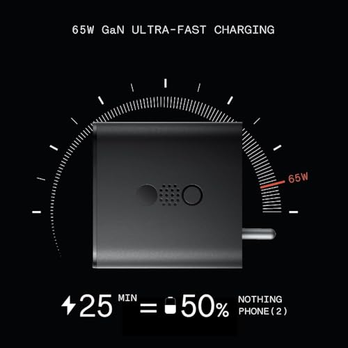 Image of 65W GaN USB-C 3 Port Charger for CMF by Nothing | 3-in-1 USB-C to USB-A Fast Charging Adapter for Phone 2A Plus /2A /2 /1, Samsung S24 Ultra /S23 /S22 /Z fold /Flip, iPhone 16,Tab /Pad | 65W, 45W, 18W, Black