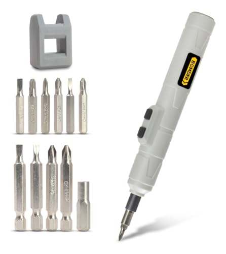 Chave de Fenda Elétrica Parafusadeira Recarregavel Sem Fio USB Leve e Portatil Kit com 12 Bits