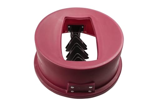 Image of San Jamar KA1951 Katchall Rugged Flatware Retriever Depth, Red, for Slim Jim Trash Container