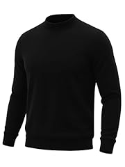 Grant Black Mock Neck