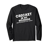 Cricket ist meine Religion und das Stadion ist mein Tempel! Langarmshirt