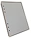 Ricarica ricambio 100 fogli bianchi (200 facciate) carta spessa 120gsm con 6 fori per agenda organizer formato A5 con 6 anelli 14,5 x 20,5 cm.